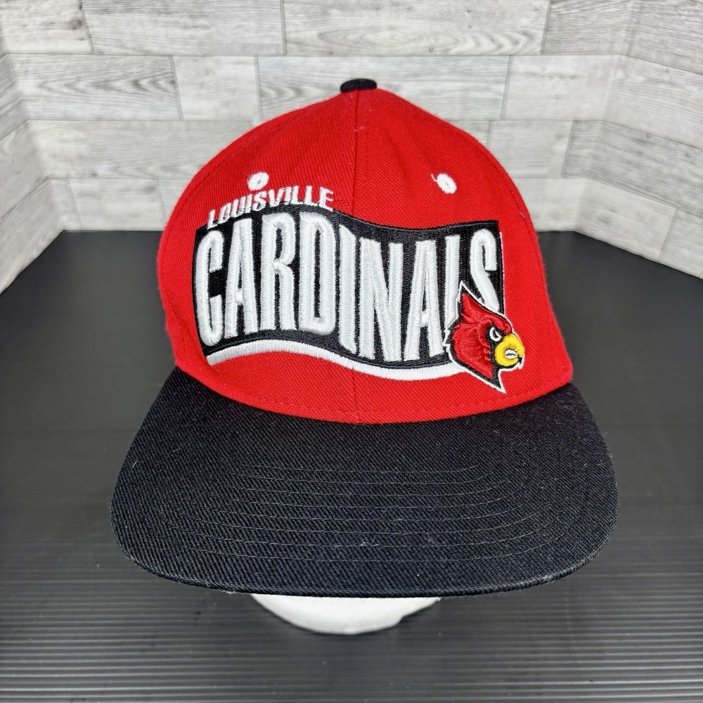 Louisville Cardinals Spellout Hat Cap Mens  Adjustable Size Zephyr Snapback‎